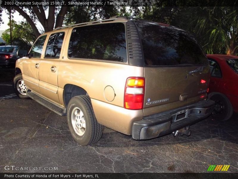 Sandalwood Metallic / Tan/Neutral 2003 Chevrolet Suburban 1500 LT