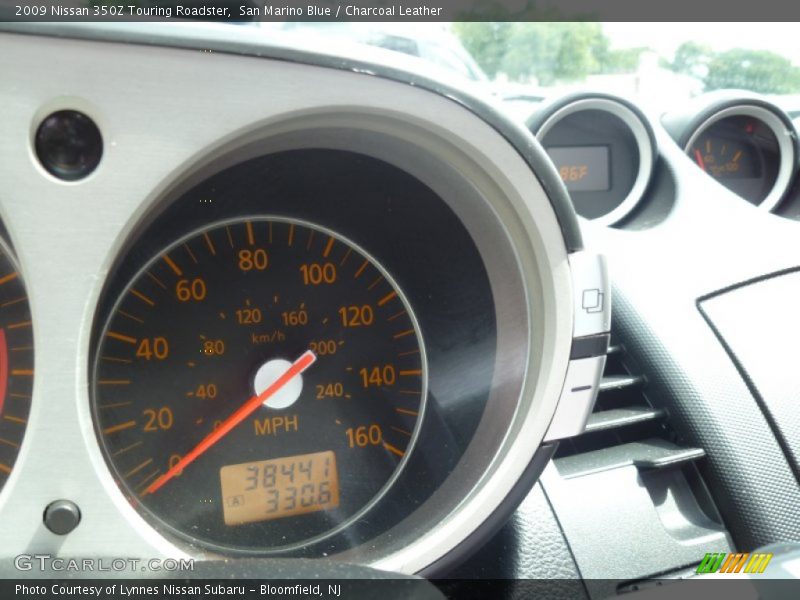 San Marino Blue / Charcoal Leather 2009 Nissan 350Z Touring Roadster
