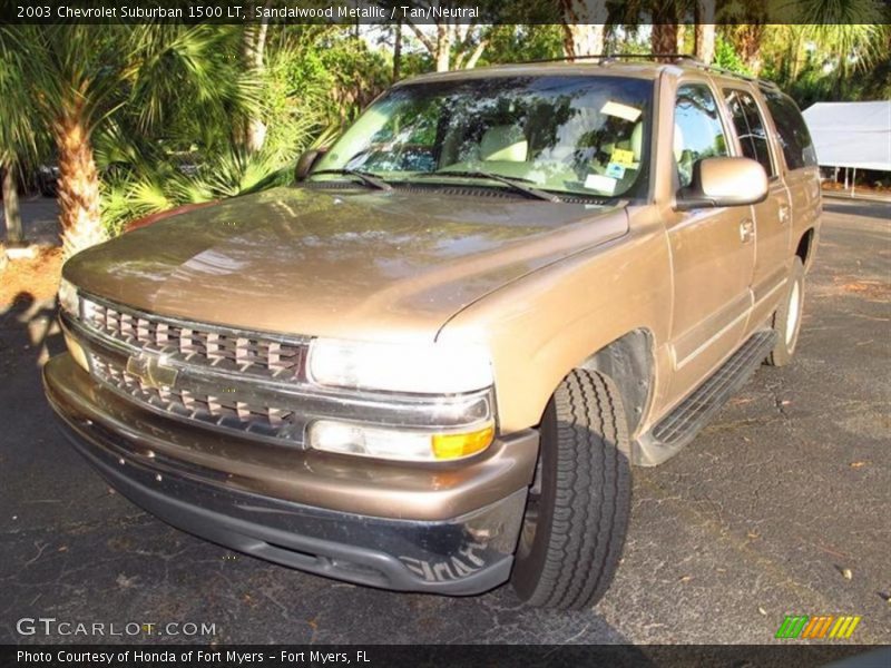 Sandalwood Metallic / Tan/Neutral 2003 Chevrolet Suburban 1500 LT