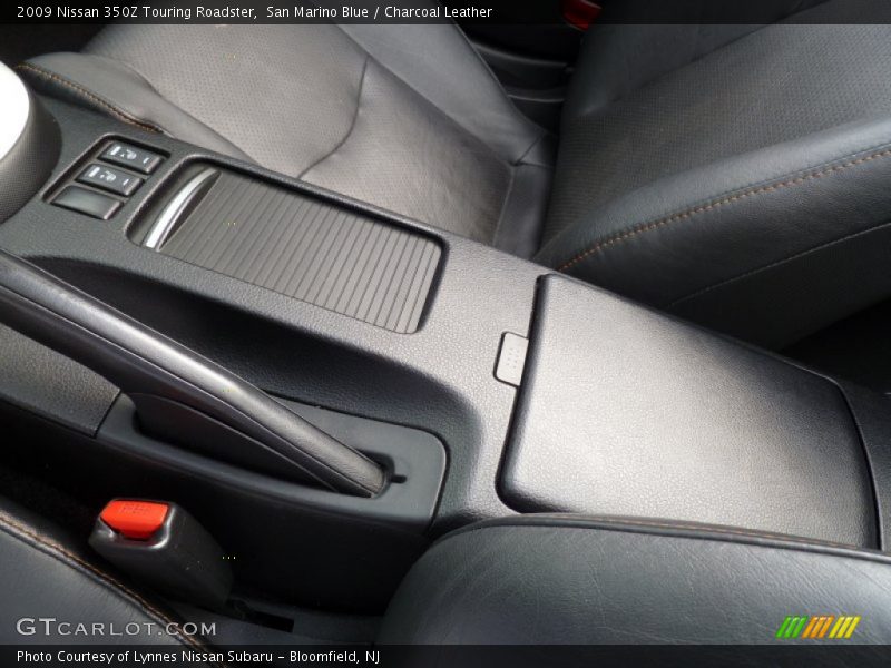 San Marino Blue / Charcoal Leather 2009 Nissan 350Z Touring Roadster