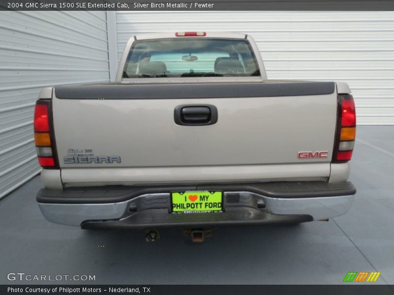 Silver Birch Metallic / Pewter 2004 GMC Sierra 1500 SLE Extended Cab