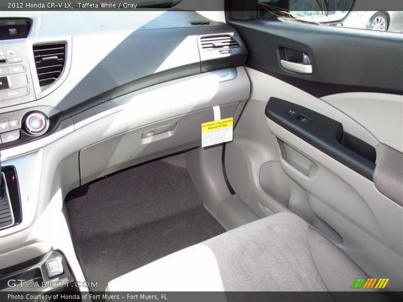 Taffeta White / Gray 2012 Honda CR-V LX