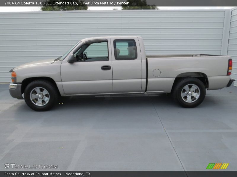  2004 Sierra 1500 SLE Extended Cab Silver Birch Metallic