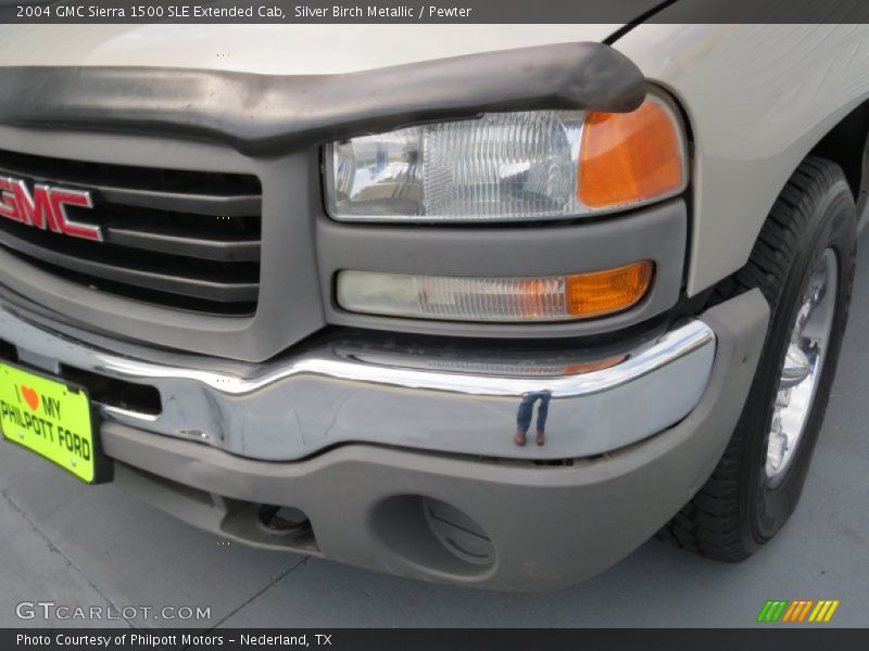 Silver Birch Metallic / Pewter 2004 GMC Sierra 1500 SLE Extended Cab