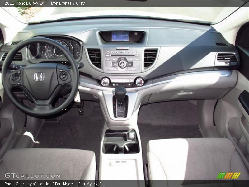 Taffeta White / Gray 2012 Honda CR-V LX