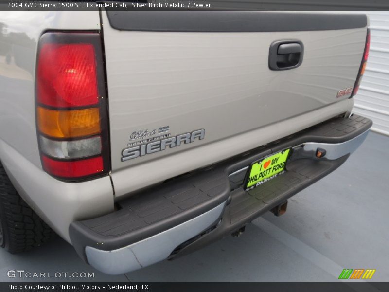 Silver Birch Metallic / Pewter 2004 GMC Sierra 1500 SLE Extended Cab