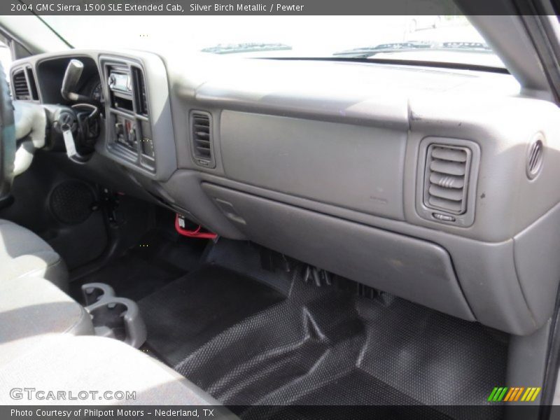 Silver Birch Metallic / Pewter 2004 GMC Sierra 1500 SLE Extended Cab