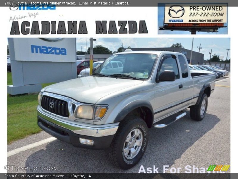 Lunar Mist Metallic / Charcoal 2002 Toyota Tacoma PreRunner Xtracab