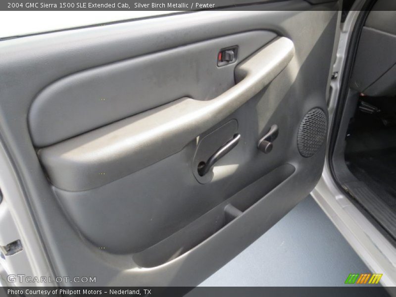 Silver Birch Metallic / Pewter 2004 GMC Sierra 1500 SLE Extended Cab