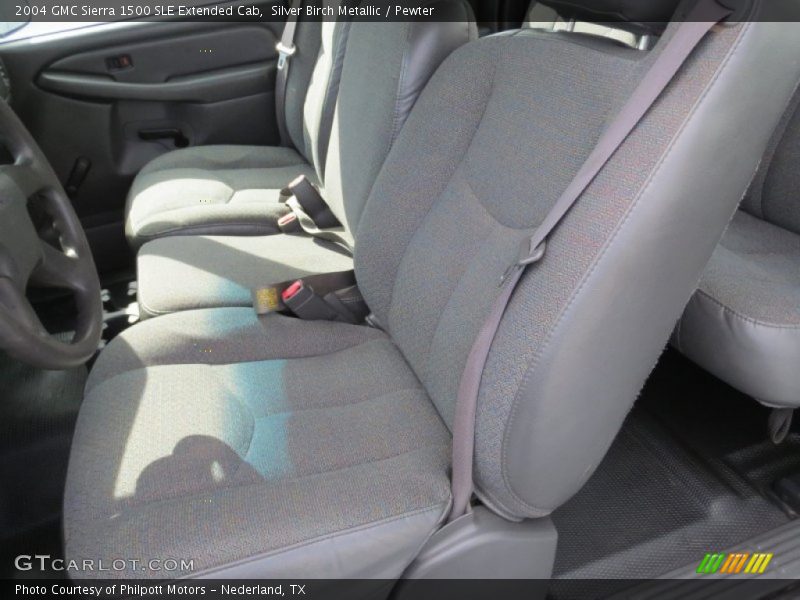 Silver Birch Metallic / Pewter 2004 GMC Sierra 1500 SLE Extended Cab