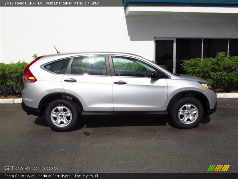 Alabaster Silver Metallic / Gray 2012 Honda CR-V LX
