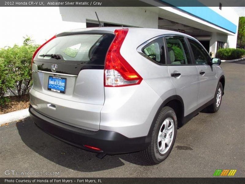 Alabaster Silver Metallic / Gray 2012 Honda CR-V LX