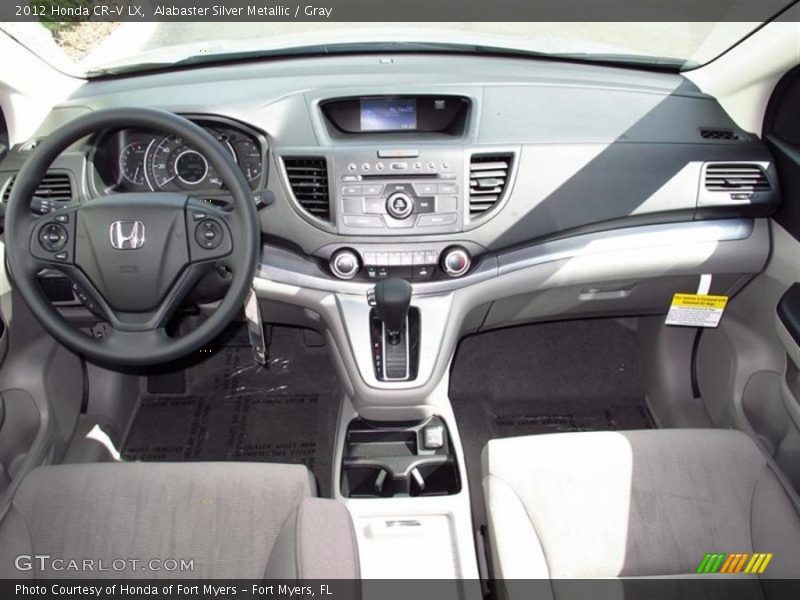 Alabaster Silver Metallic / Gray 2012 Honda CR-V LX