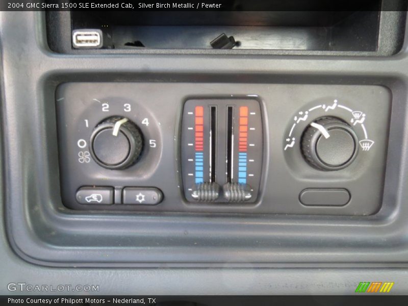 Silver Birch Metallic / Pewter 2004 GMC Sierra 1500 SLE Extended Cab