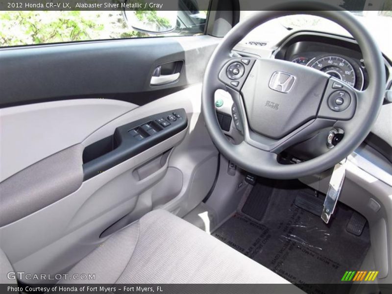 Alabaster Silver Metallic / Gray 2012 Honda CR-V LX