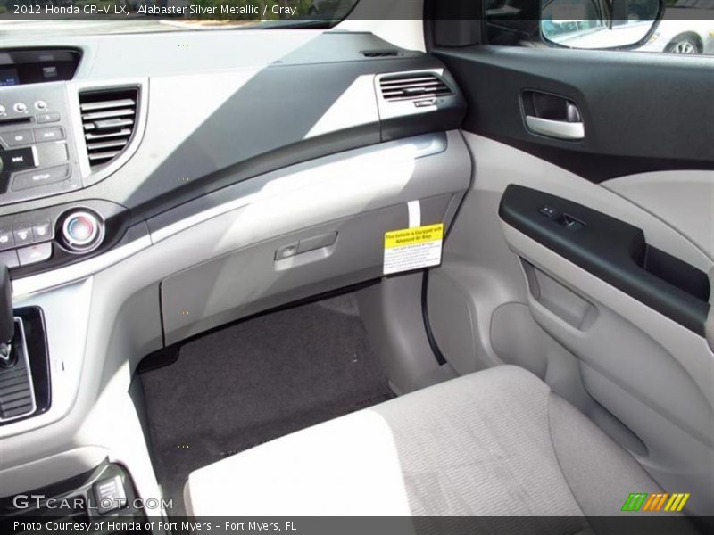 Alabaster Silver Metallic / Gray 2012 Honda CR-V LX