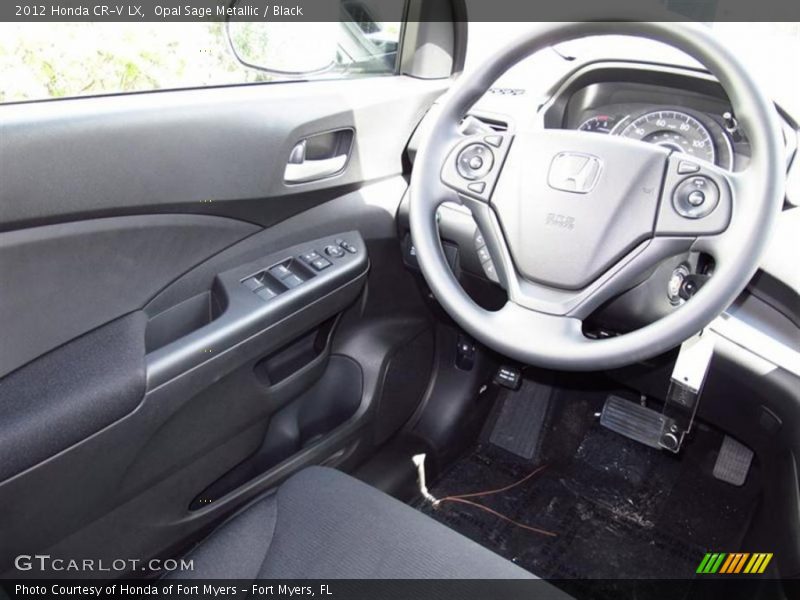 Opal Sage Metallic / Black 2012 Honda CR-V LX