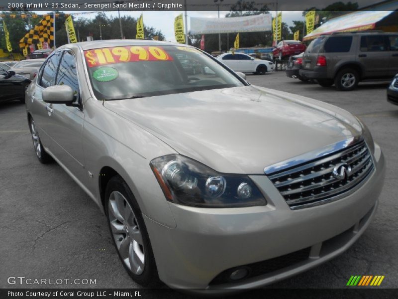 Serengeti Sand Metallic / Graphite 2006 Infiniti M 35 Sedan
