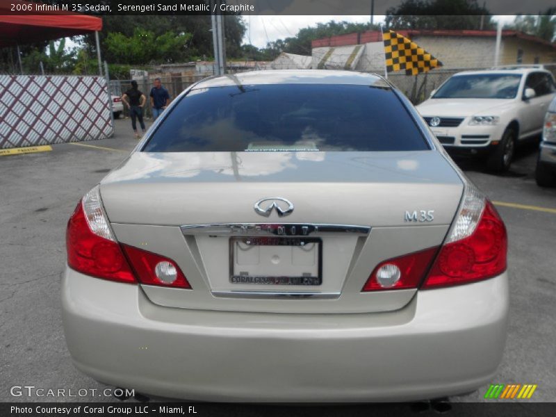 Serengeti Sand Metallic / Graphite 2006 Infiniti M 35 Sedan