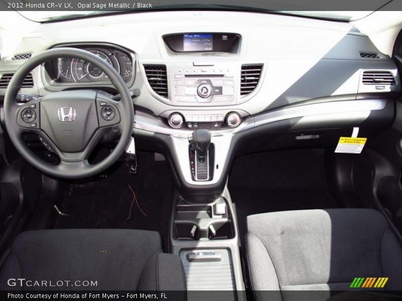Opal Sage Metallic / Black 2012 Honda CR-V LX