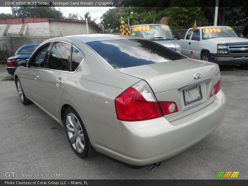 Serengeti Sand Metallic / Graphite 2006 Infiniti M 35 Sedan