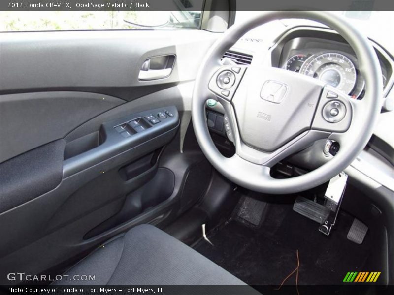 Opal Sage Metallic / Black 2012 Honda CR-V LX