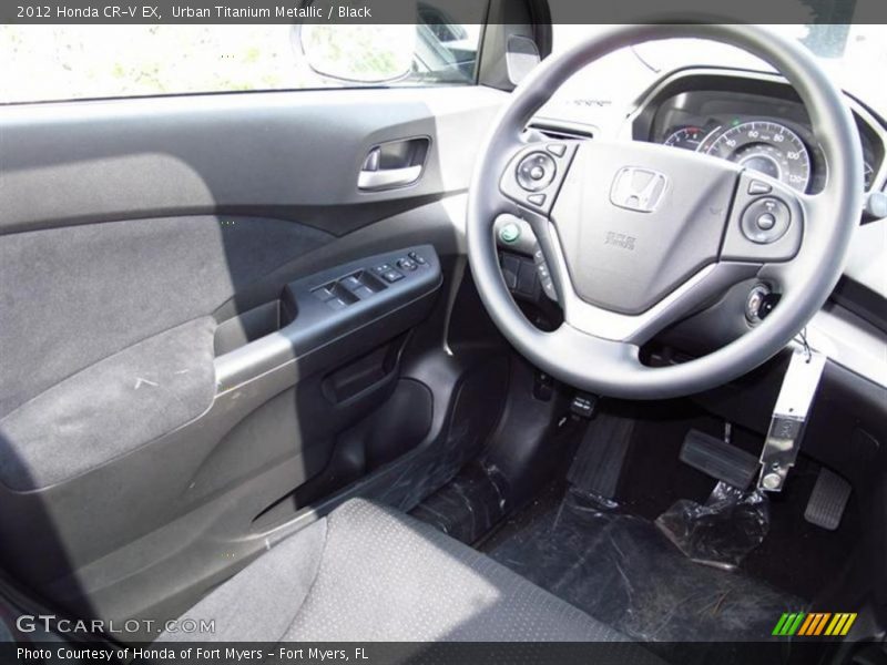 Urban Titanium Metallic / Black 2012 Honda CR-V EX