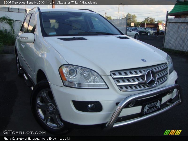 Alabaster White / Macadamia 2006 Mercedes-Benz ML 500 4Matic
