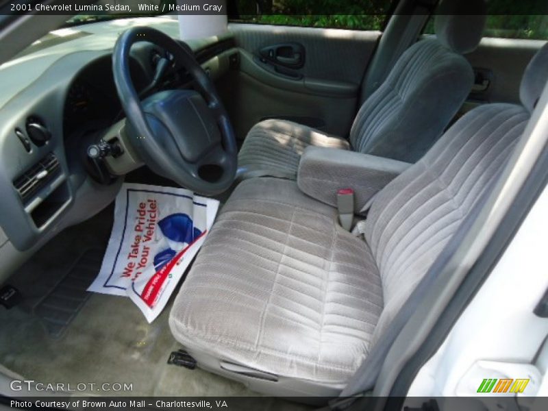 Front Seat of 2001 Lumina Sedan