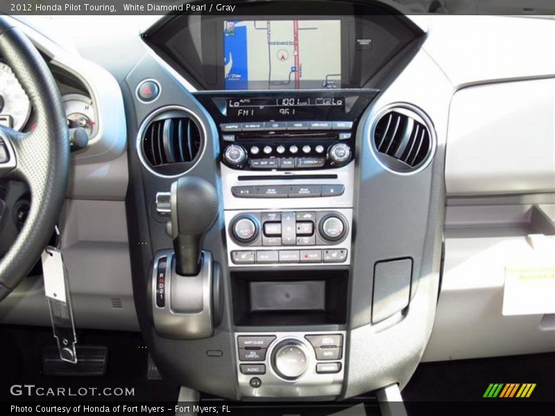 White Diamond Pearl / Gray 2012 Honda Pilot Touring
