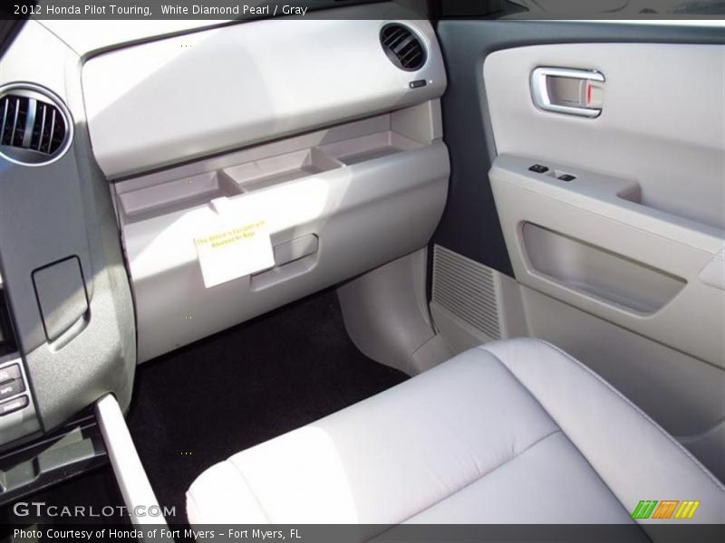 White Diamond Pearl / Gray 2012 Honda Pilot Touring