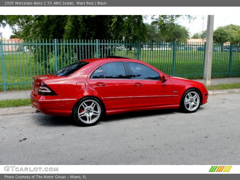 Mars Red / Black 2005 Mercedes-Benz C 55 AMG Sedan