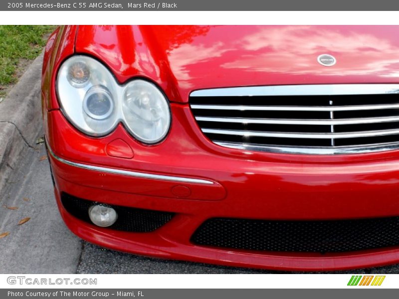 Mars Red / Black 2005 Mercedes-Benz C 55 AMG Sedan