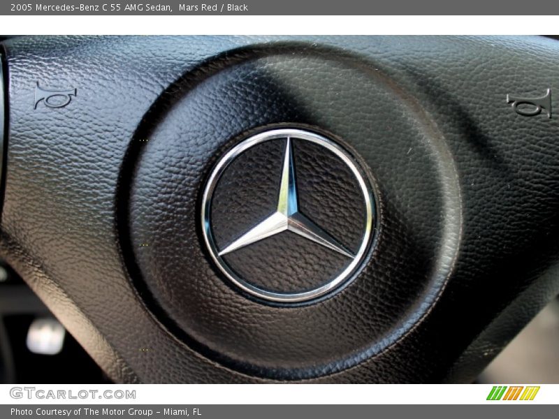 Mars Red / Black 2005 Mercedes-Benz C 55 AMG Sedan