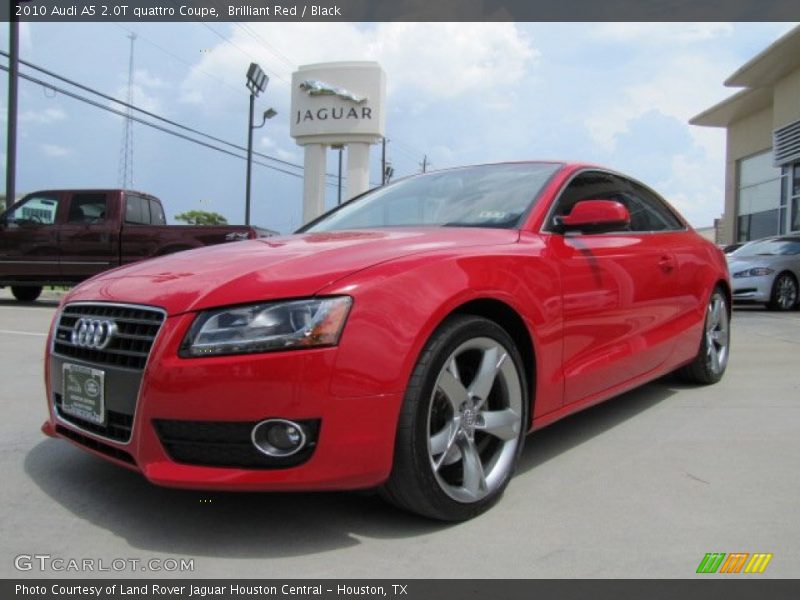 Brilliant Red / Black 2010 Audi A5 2.0T quattro Coupe