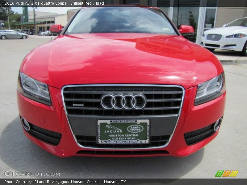 Brilliant Red / Black 2010 Audi A5 2.0T quattro Coupe