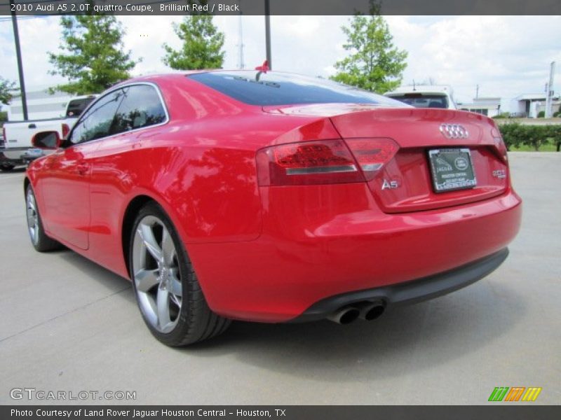 Brilliant Red / Black 2010 Audi A5 2.0T quattro Coupe