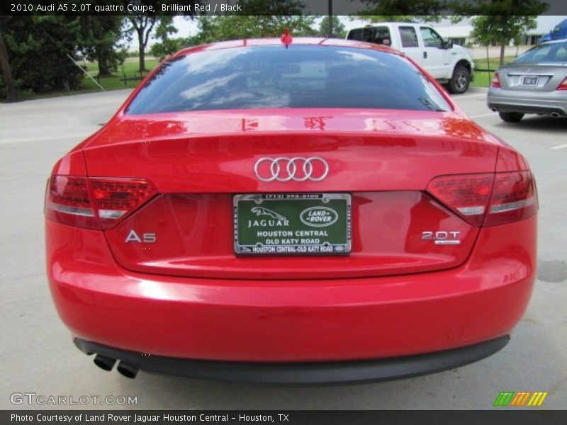 Brilliant Red / Black 2010 Audi A5 2.0T quattro Coupe