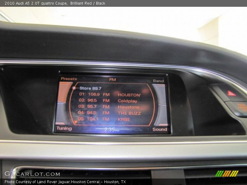 Brilliant Red / Black 2010 Audi A5 2.0T quattro Coupe