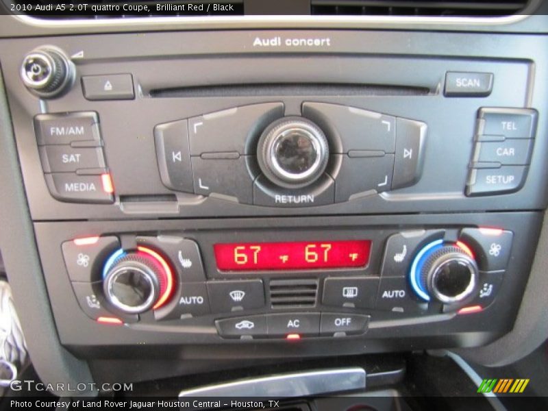 Controls of 2010 A5 2.0T quattro Coupe