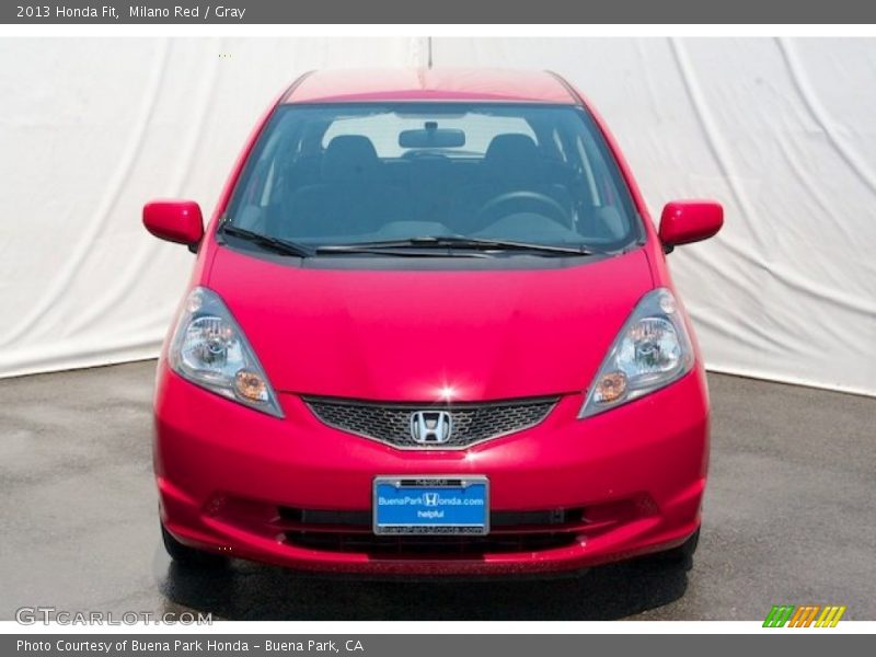 Milano Red / Gray 2013 Honda Fit