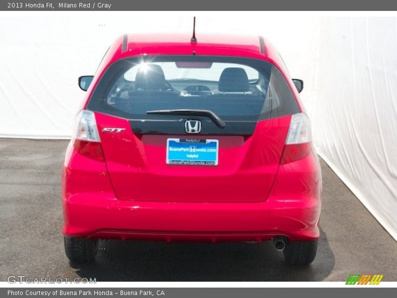 Milano Red / Gray 2013 Honda Fit