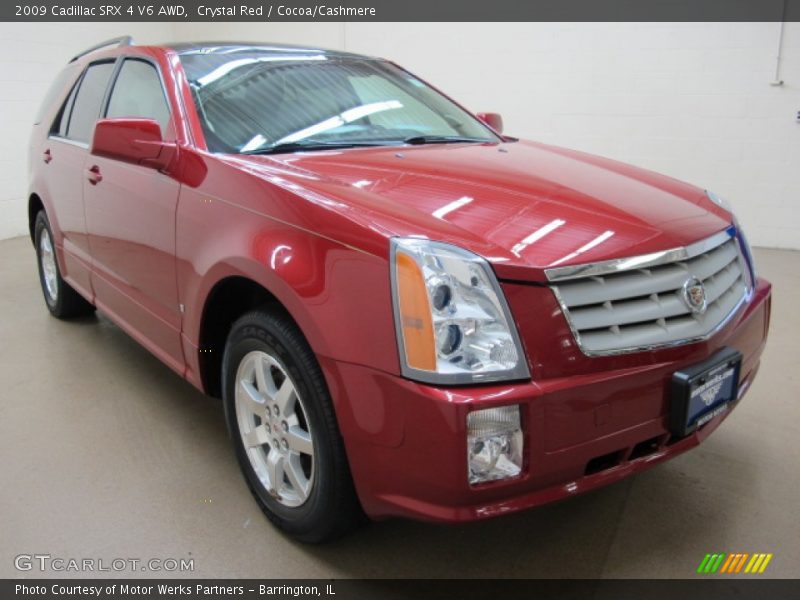 Crystal Red / Cocoa/Cashmere 2009 Cadillac SRX 4 V6 AWD