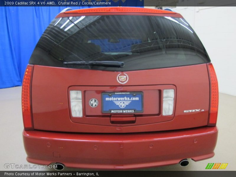 Crystal Red / Cocoa/Cashmere 2009 Cadillac SRX 4 V6 AWD