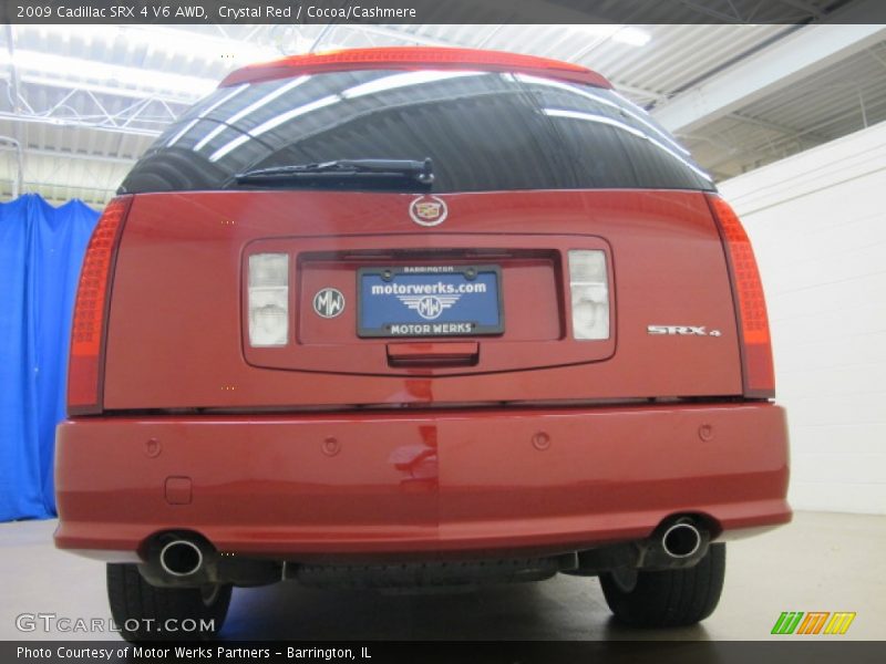 Crystal Red / Cocoa/Cashmere 2009 Cadillac SRX 4 V6 AWD