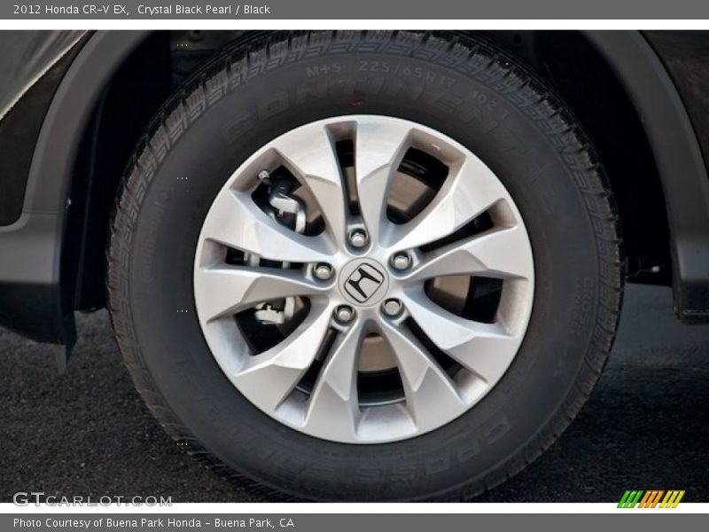 Crystal Black Pearl / Black 2012 Honda CR-V EX