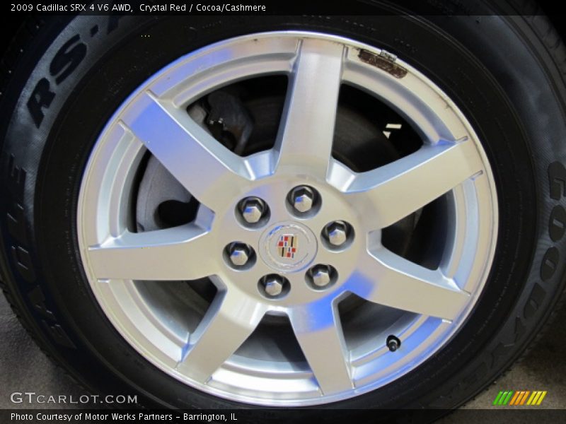 Crystal Red / Cocoa/Cashmere 2009 Cadillac SRX 4 V6 AWD