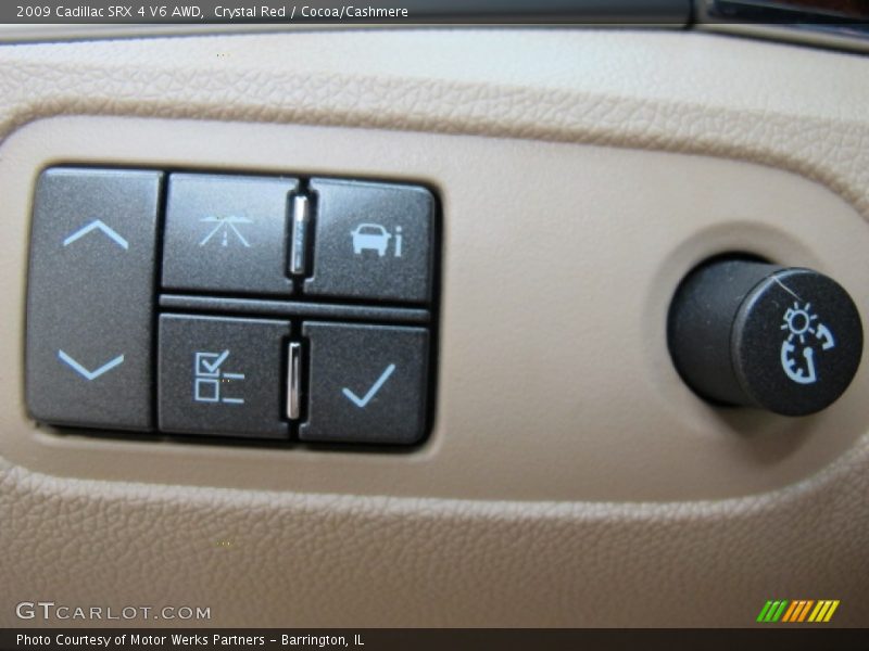 Crystal Red / Cocoa/Cashmere 2009 Cadillac SRX 4 V6 AWD