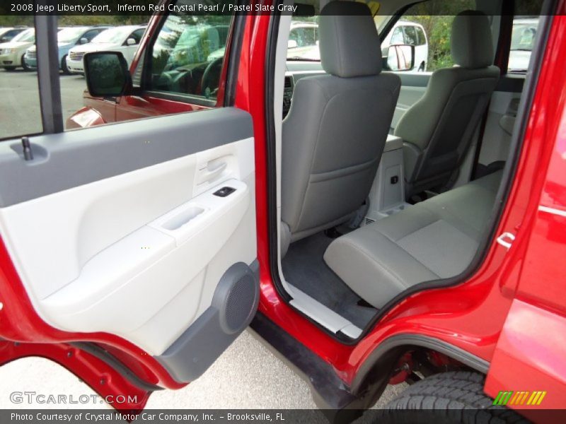 Inferno Red Crystal Pearl / Pastel Slate Gray 2008 Jeep Liberty Sport