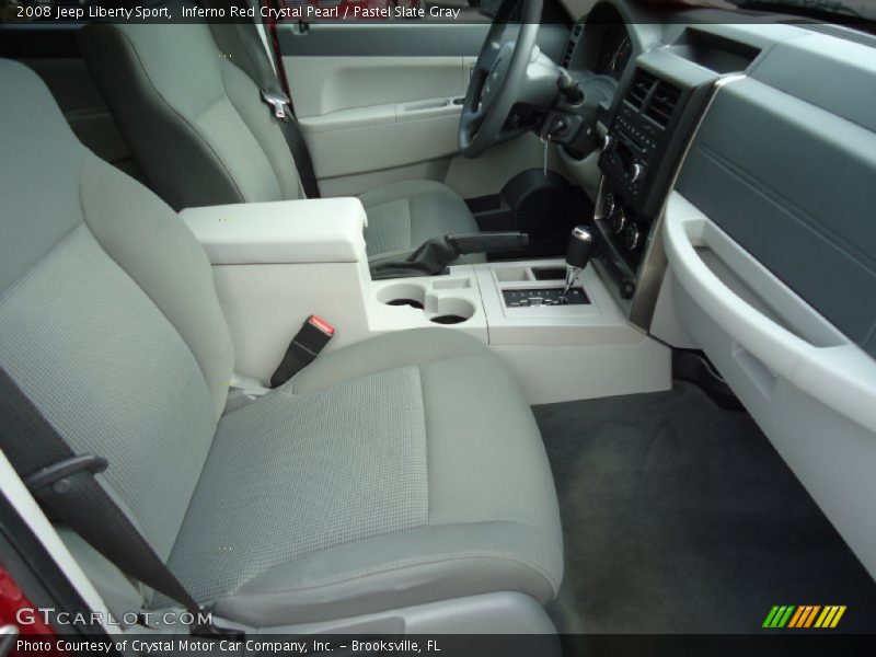 Inferno Red Crystal Pearl / Pastel Slate Gray 2008 Jeep Liberty Sport